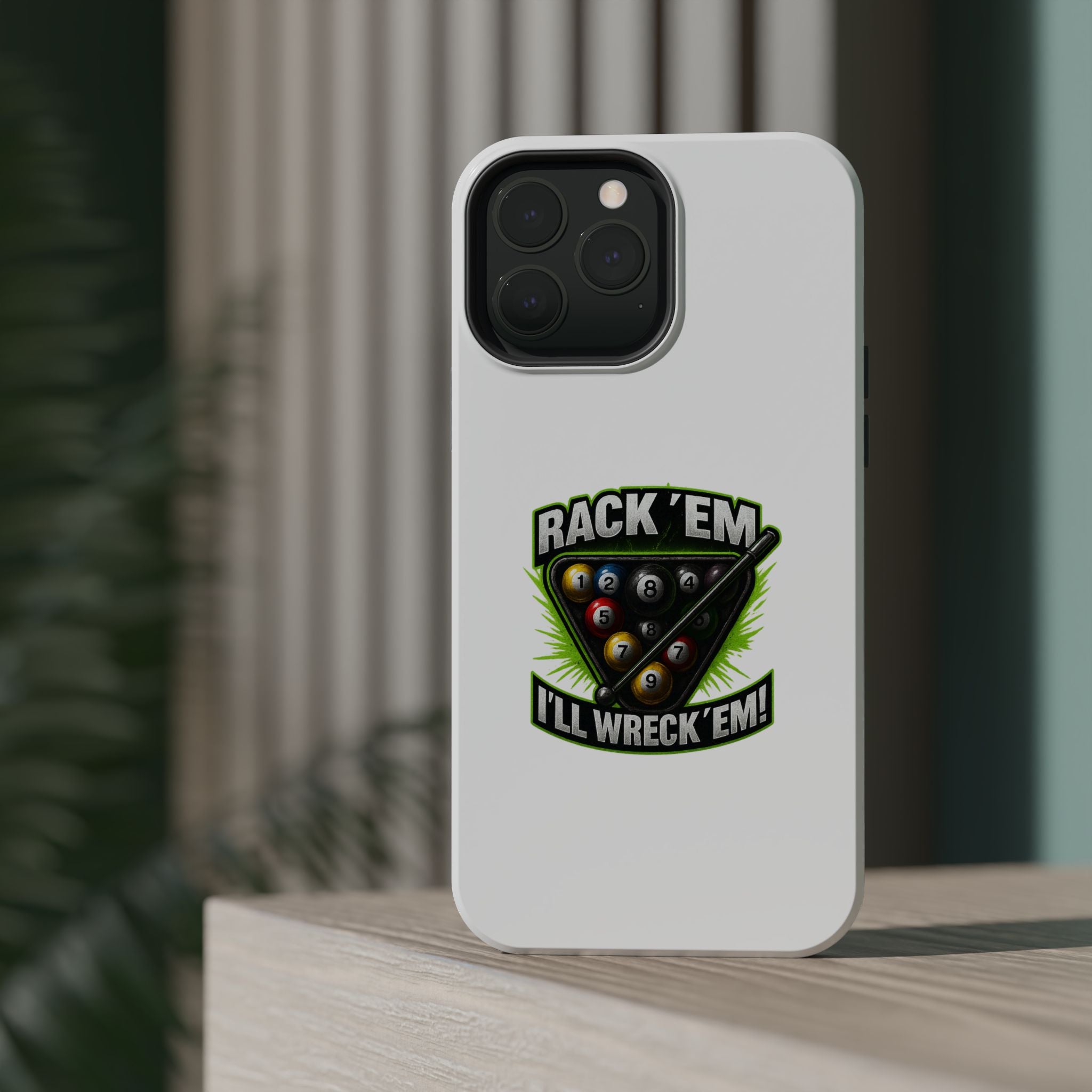 Magnetic Phone Case - Rack 'Em, I'll Wreck 'Em | Cool Custom Impact-Resistant Cases for Gamers & Pool Lovers, Perfect Gift for [...]