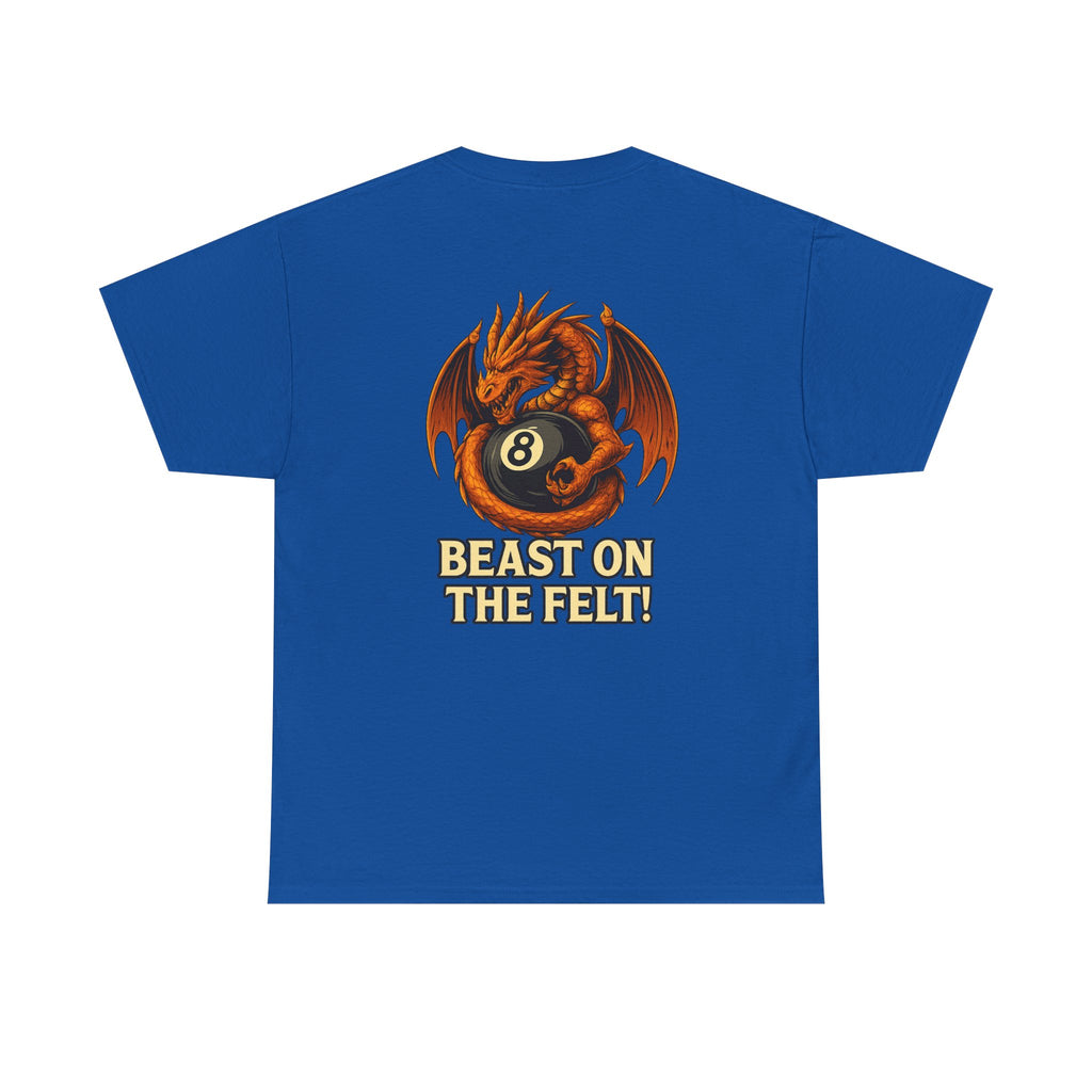 Beast On The Felt Dragon Billiards Gildan Tee