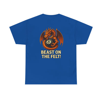 Beast On The Felt Dragon Billiards Gildan Tee
