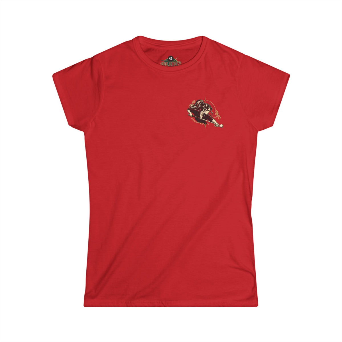 Don’t Let the Ponytail Fool You – Women’s Billiards T-Shirt – Front & Back Pool Tee