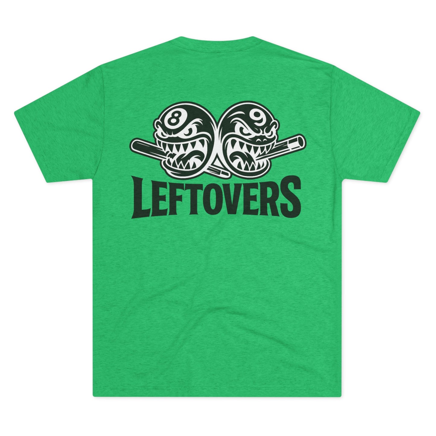 Leftovers Black Logo Chompers Next Level Tri-Blend Tee