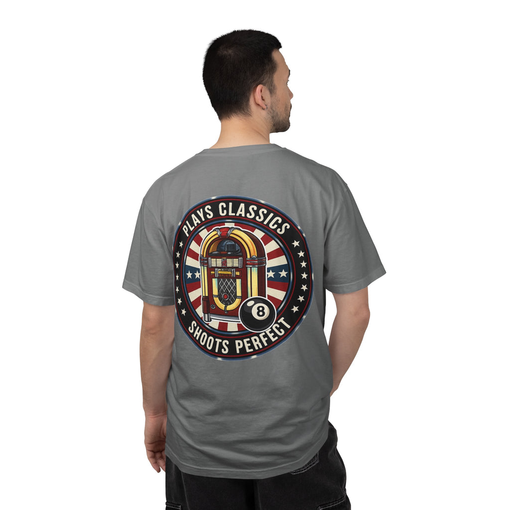 Plays Classics, Shoots Perfect Classic Jukebox Billiards Comfort Colors Tee