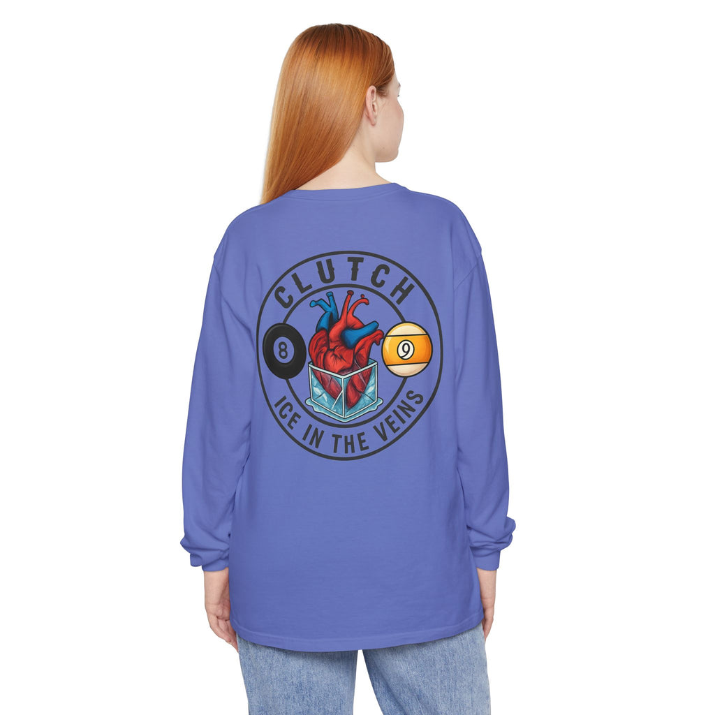 Clutch Ice in the Veins V2 Comfort Colors Long Sleeve Tee