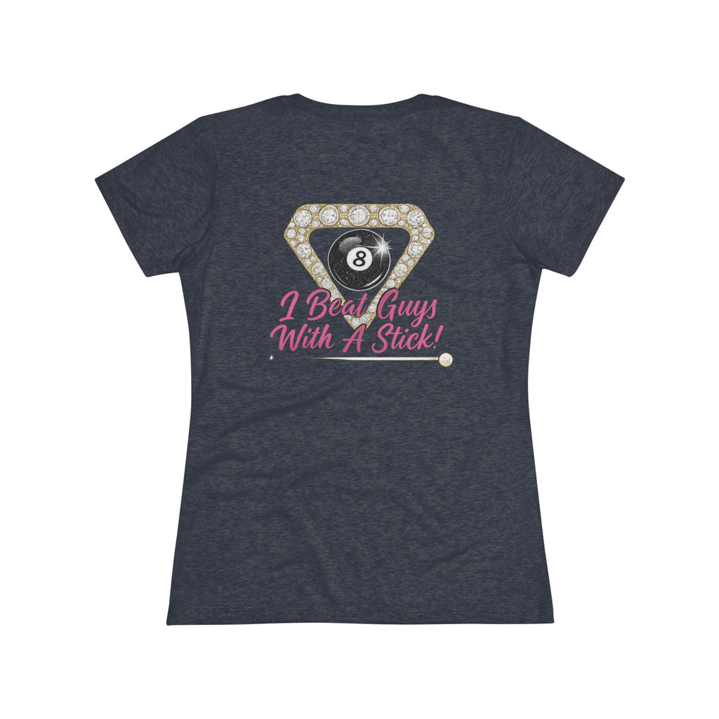 I Beat Guys With A Stick Next Level Women's Tri-Blend Tee