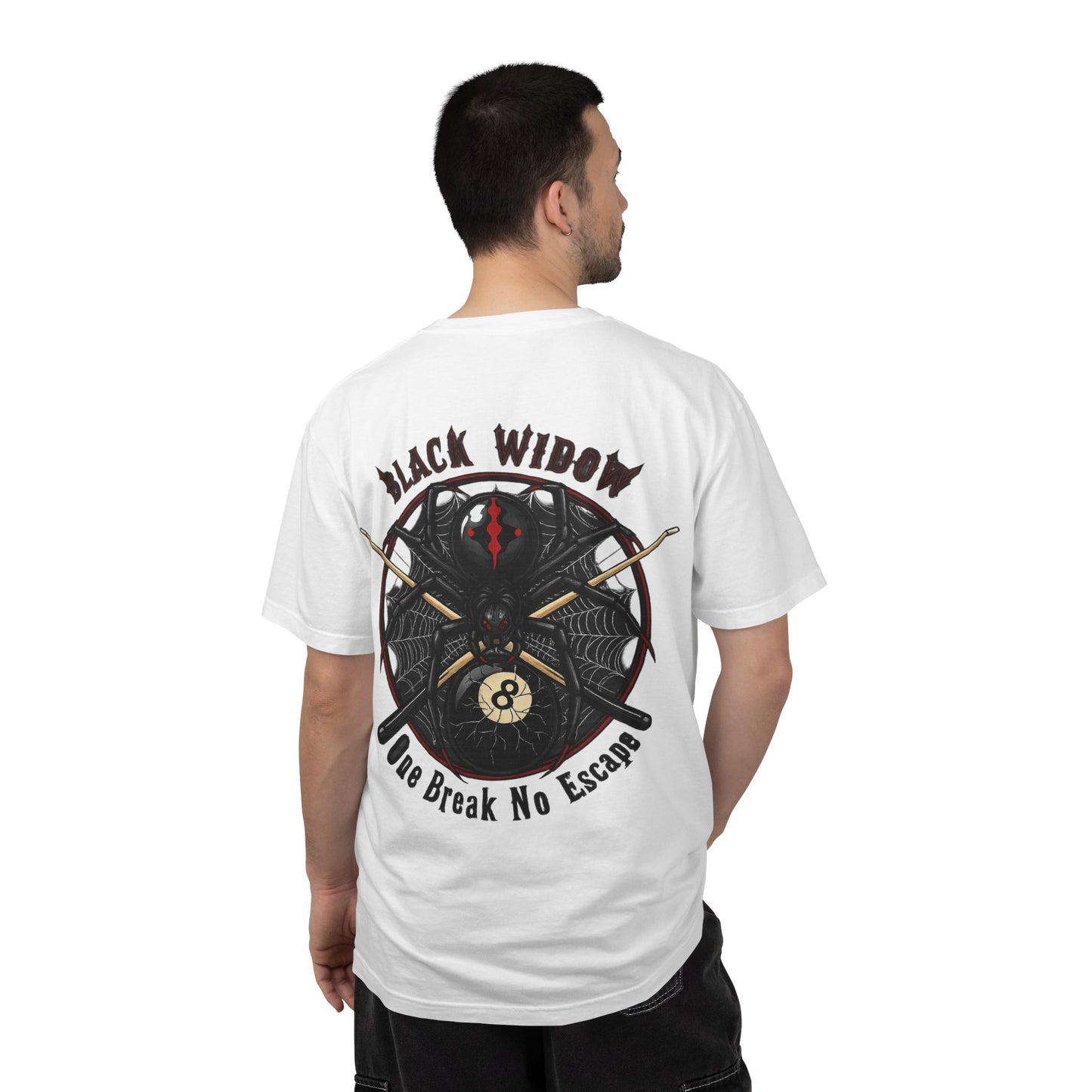 Black Widow One Break No Escape Billiards Comfort Colors Tee