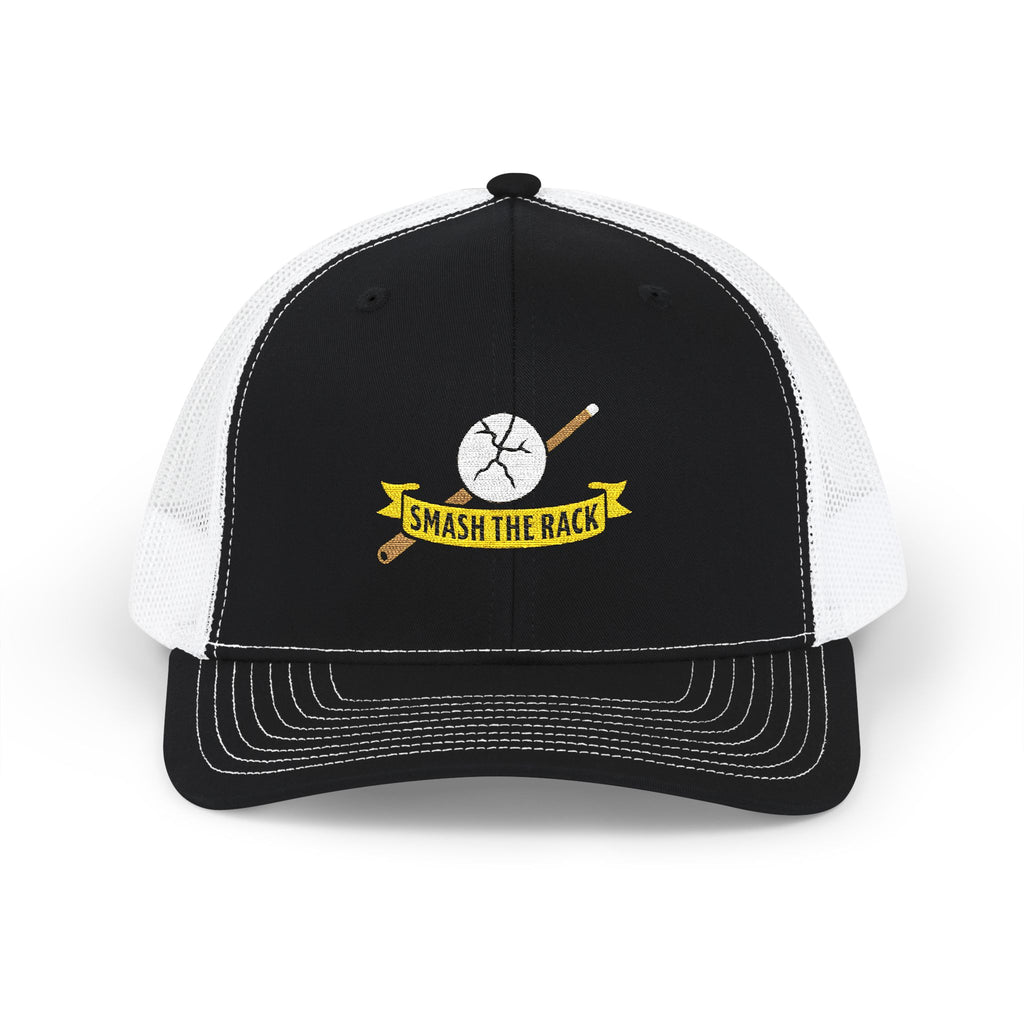 Smash the Rack Billiards Embroidered Richardson Snapback Trucker Hat