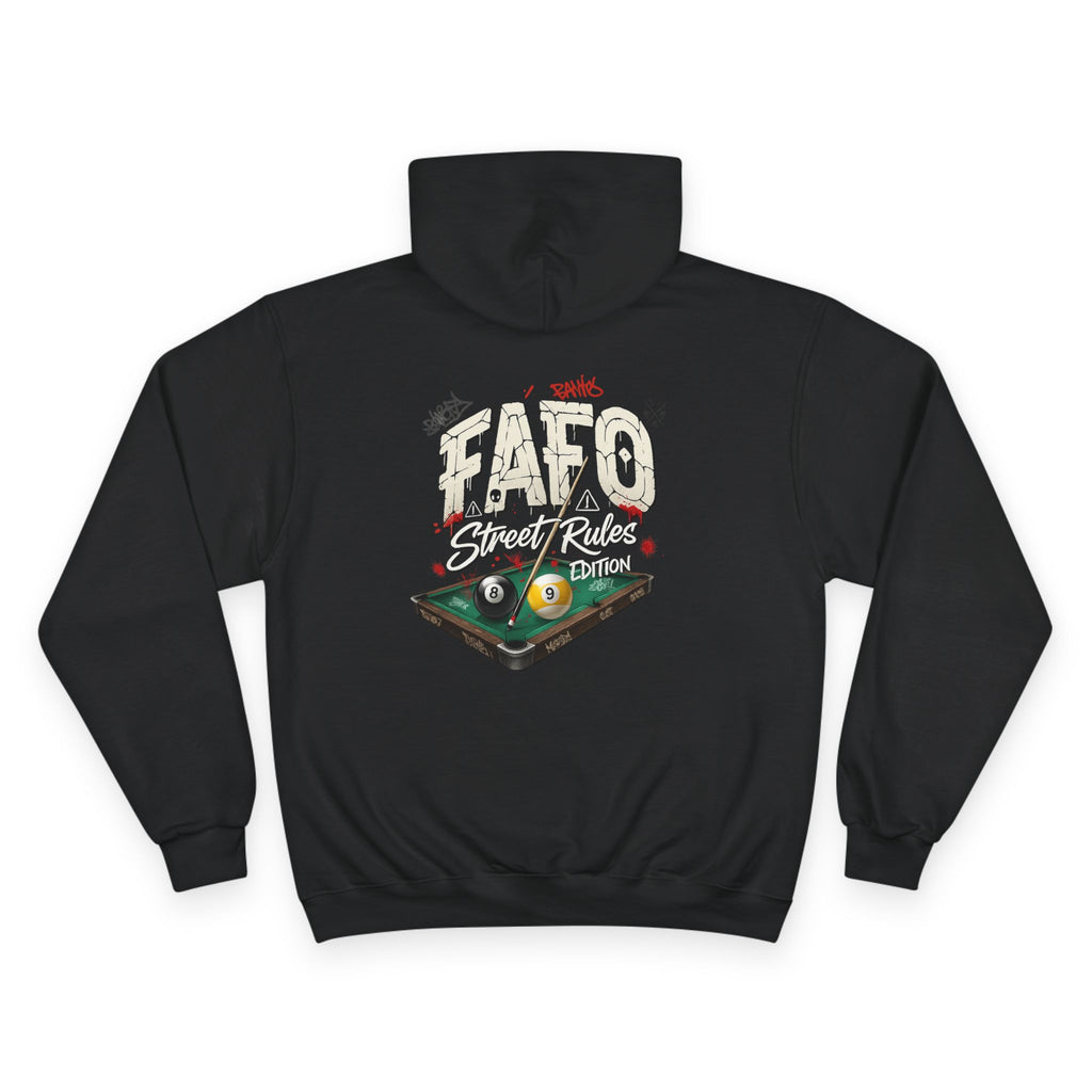 F Around Find Out Street Edition Billiards Champion Hoodie