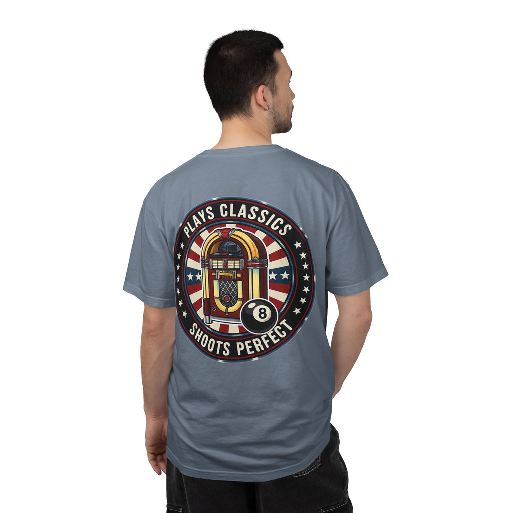 Plays Classics, Shoots Perfect Classic Jukebox Billiards Comfort Colors Tee
