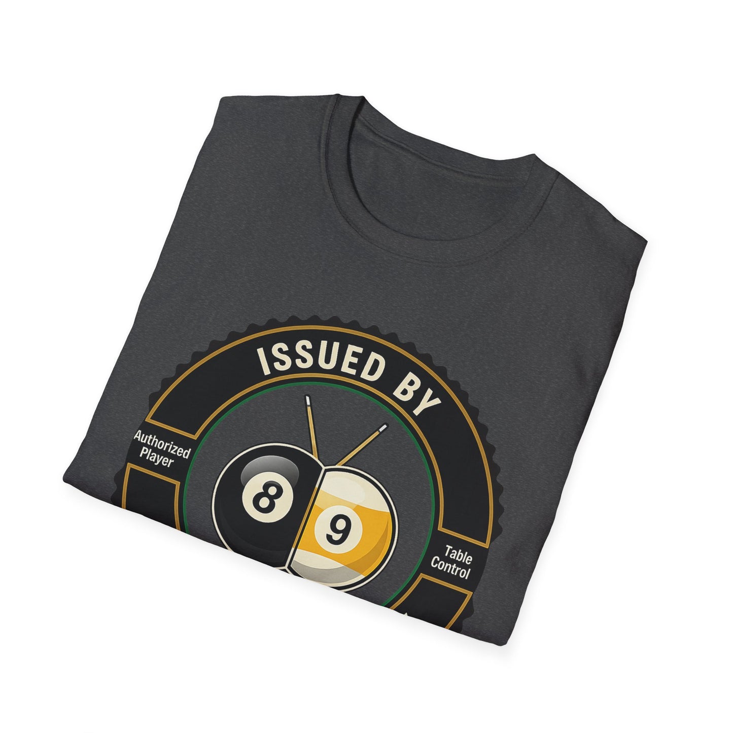 Issued By Cue Crew Supply V3 Core Line Billiards Gildan Tee