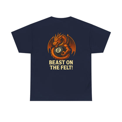 Beast On The Felt Dragon Billiards Gildan Tee