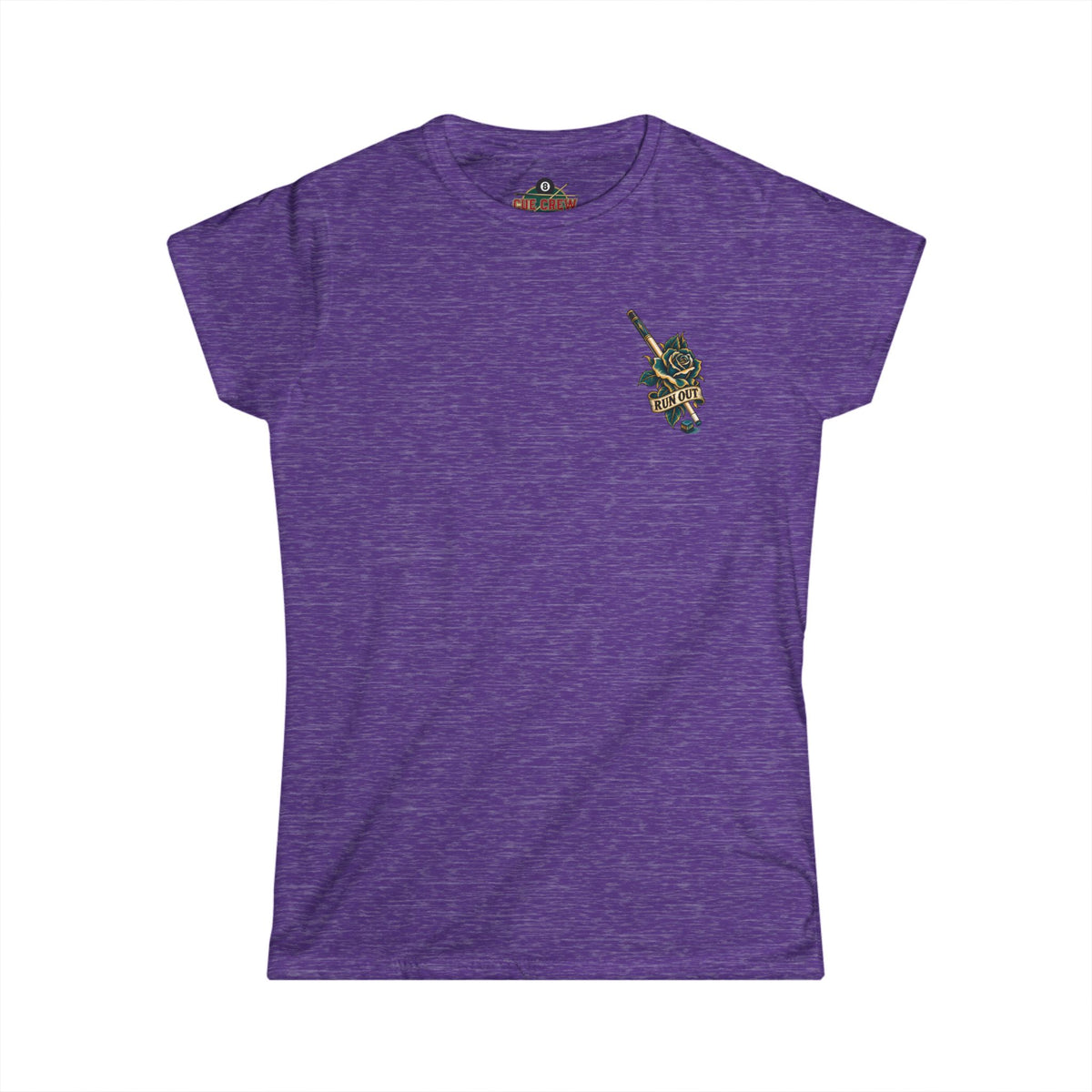 This Girl Can Run Out – Women’s Billiards T-Shirt – Front & Back Pool Tee