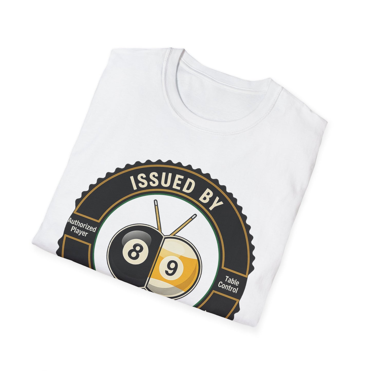 Issued By Cue Crew Supply V3 Core Line Billiards Gildan Tee