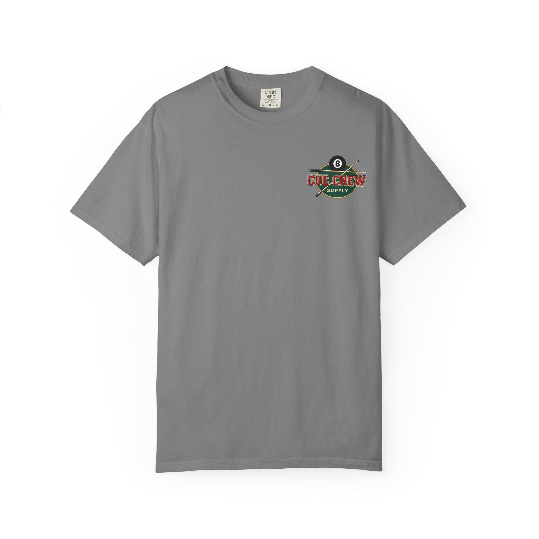 Tradition Meets Precision Pool 8-Ball Crest Comfort Colors Tee