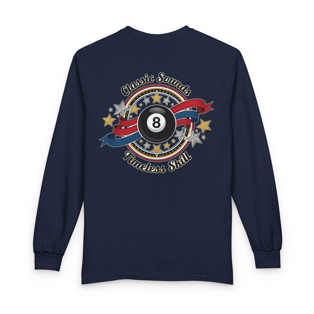 8-Ball Classic Sounds Billiards Gildan Long Sleeve Tee