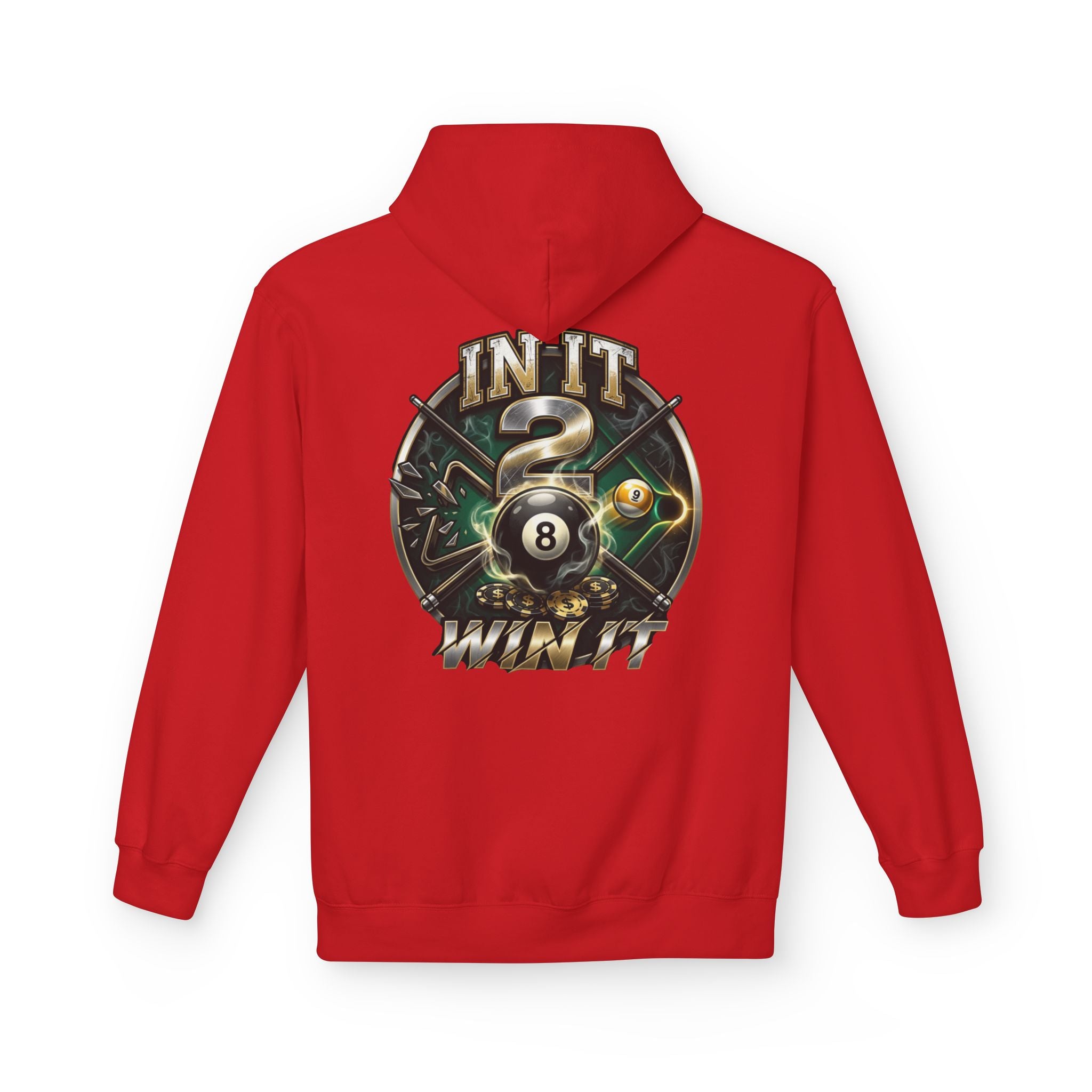 In It 2 Win It Pool Player Hoodie | Lucky 8 Ball & 9 Ball Billiards Graphic Hoodie | Cue Crew Supply