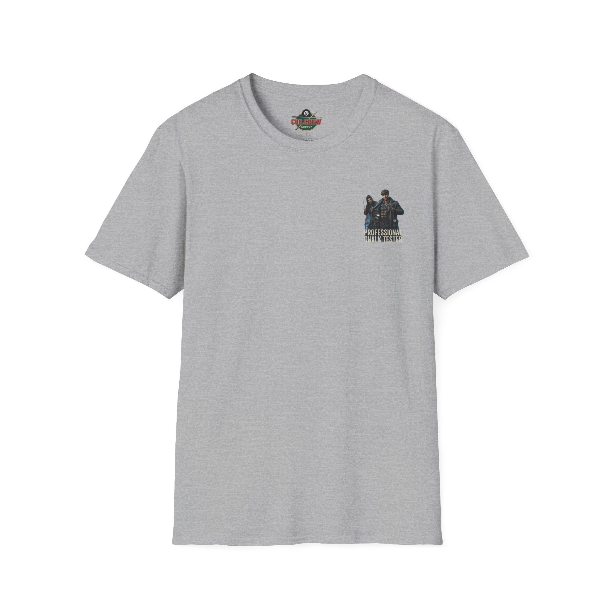 Professional Chalk Tester Funny Billiards T-Shirt – Pool Player Graphic Tee | Front & Back Print