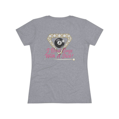I Beat Guys With A Stick Next Level Women's Tri-Blend Tee
