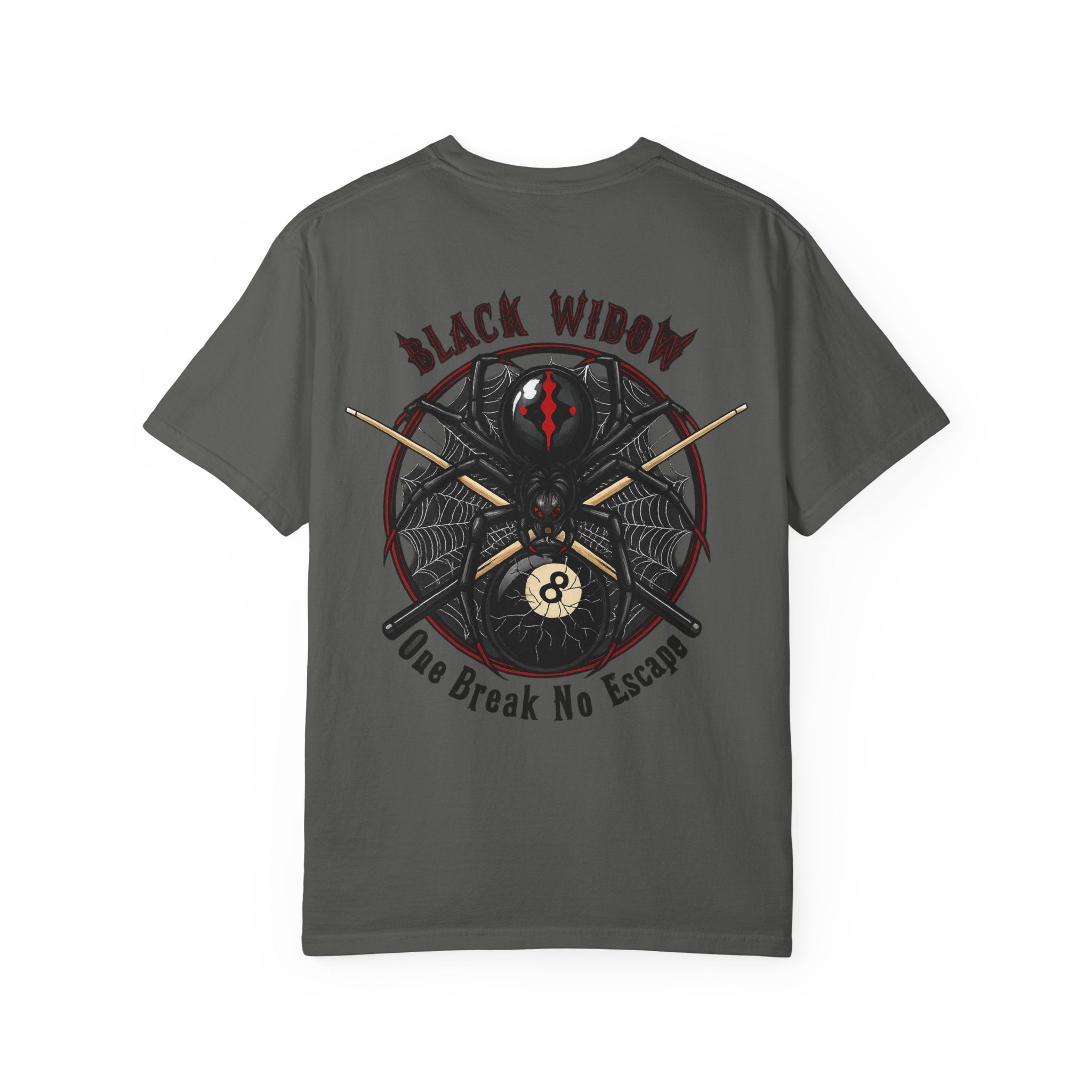 Black Widow One Break No Escape Billiards Comfort Colors Tee