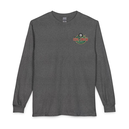 Plays Classics, Shoots Perfect Billiards Gildan Long Sleeve Tee