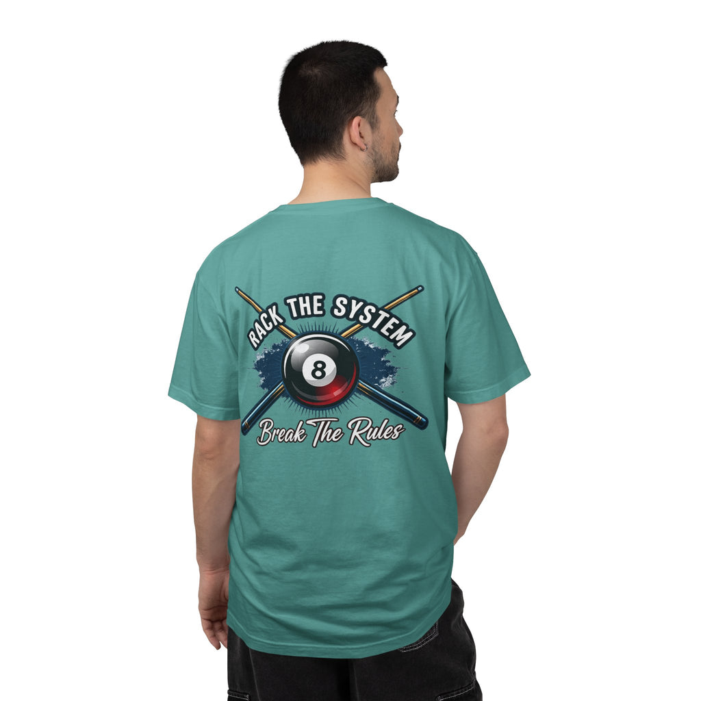 Rack the System Break The Rules Billiards Comfort Colors Tee