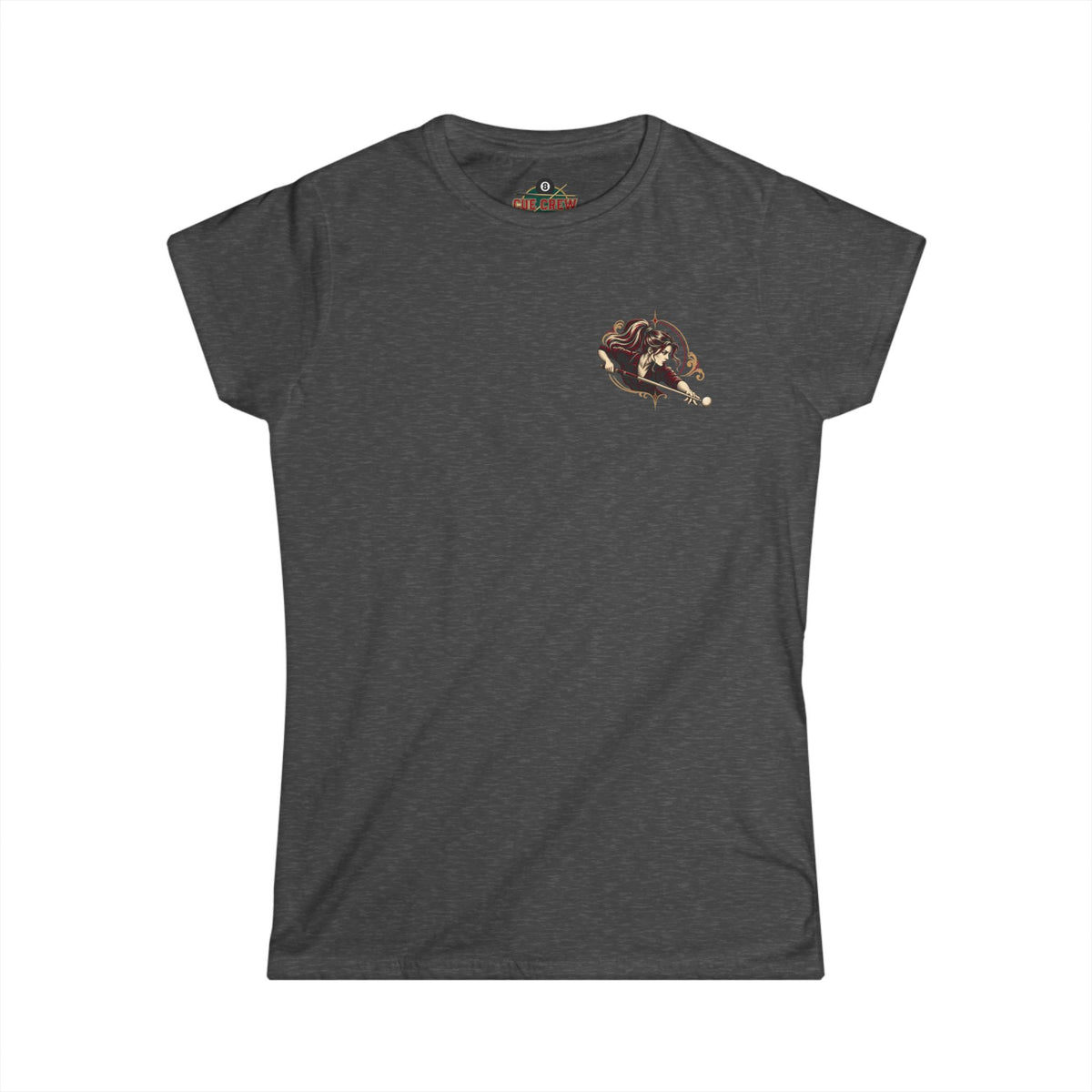 Don’t Let the Ponytail Fool You – Women’s Billiards T-Shirt – Front & Back Pool Tee