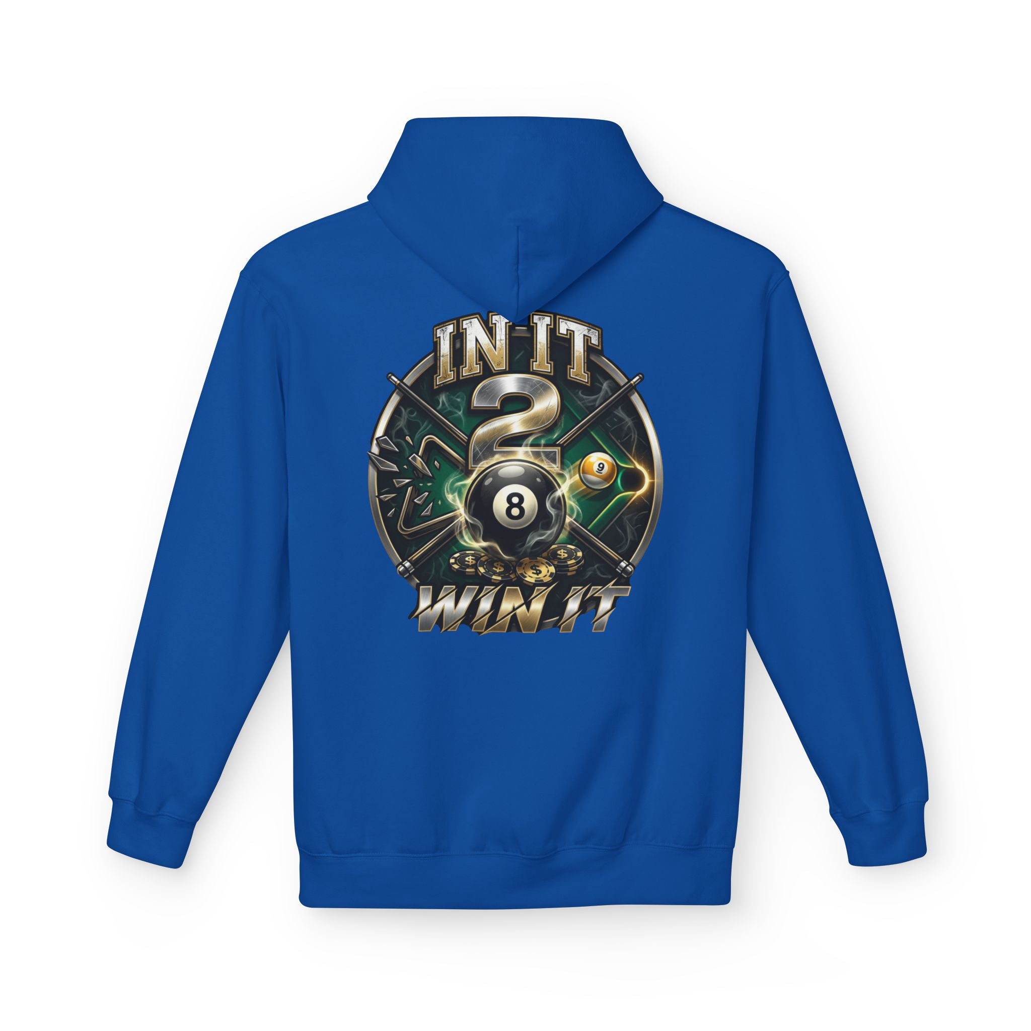 In It 2 Win It Pool Player Hoodie | Lucky 8 Ball & 9 Ball Billiards Graphic Hoodie | Cue Crew Supply