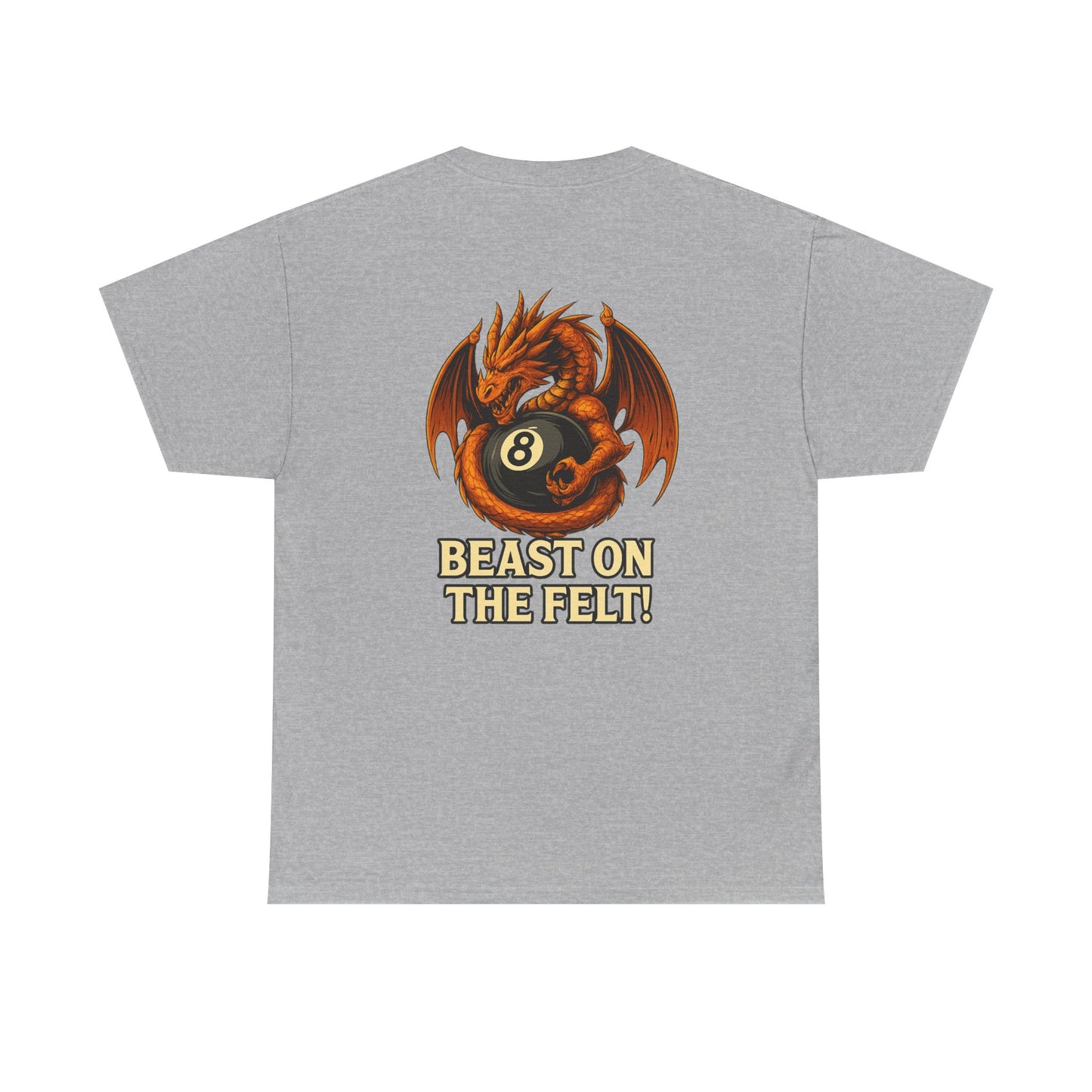 Beast On The Felt Dragon Billiards Gildan Tee