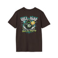 DILLIGAF Rack 'Em Anyway Funny Billiards T-Shirt | Pool Player 8 Ball & 9 Ball Graphic Tee | Front & Back Print
