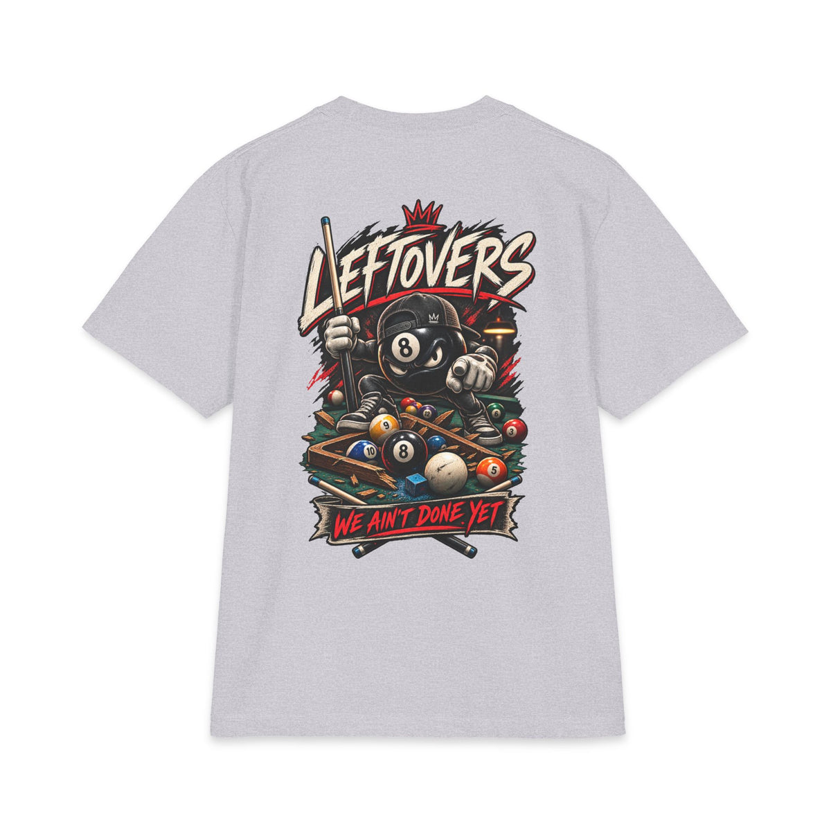 Leftovers – We Ain’t Done Yet – Cue Crew After Dark Billiards T-Shirt