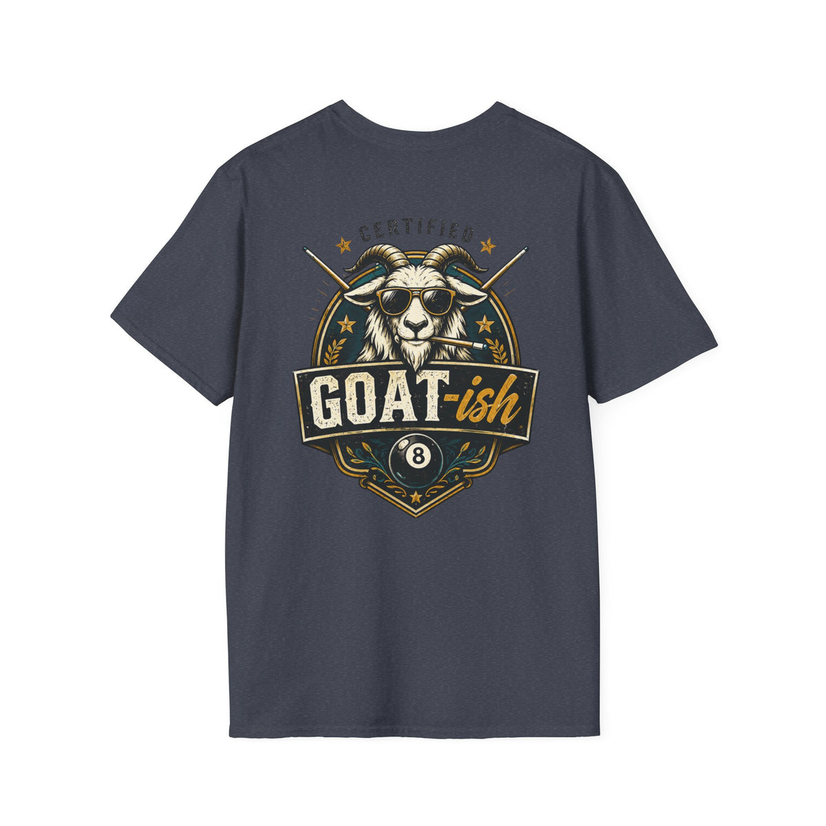 Certified GOAT-ish Funny Billiards T-Shirt CCS-CST-004