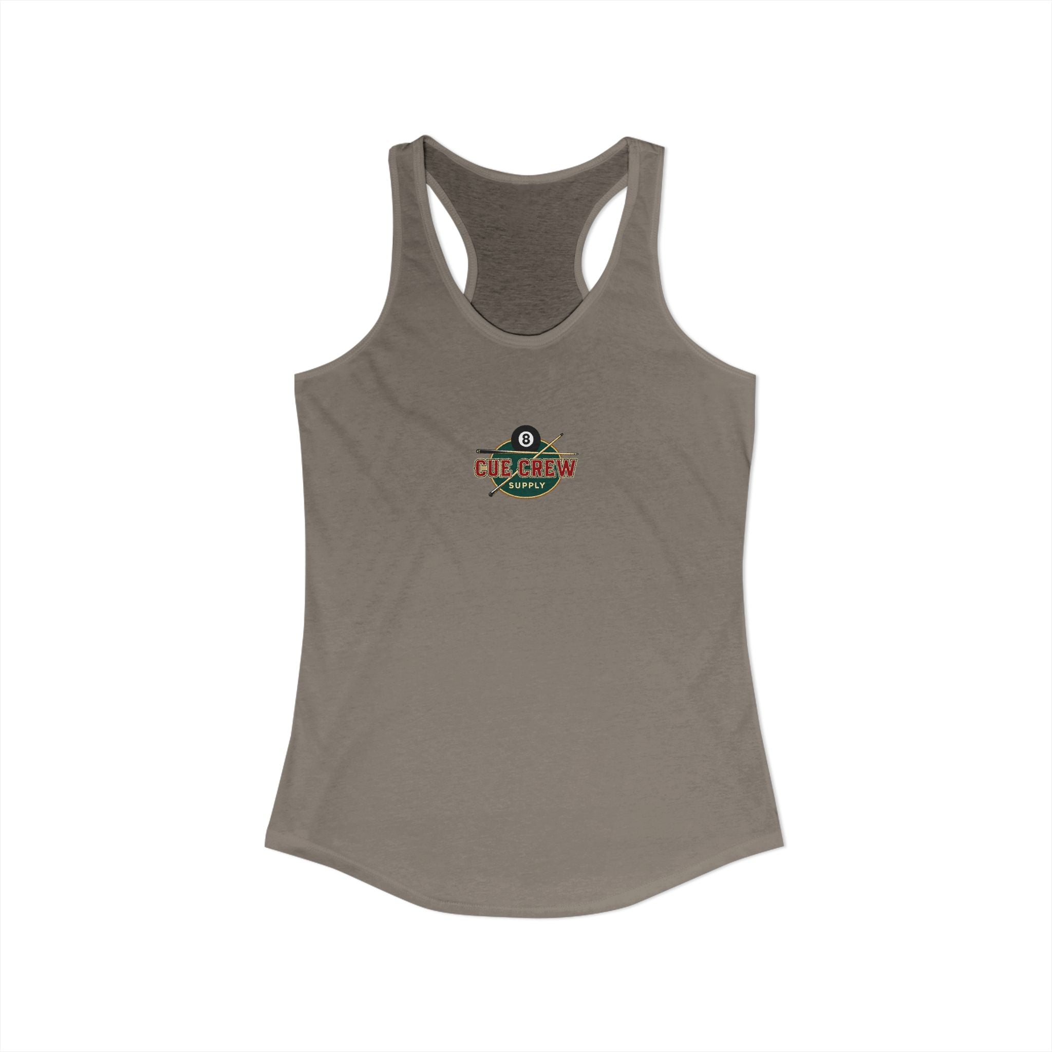 Rack 'Em Up Buttercup Women's Racerback Tank Top | Vintage Pool Hall Billiards Graphic Tank | Cue Crew Supply