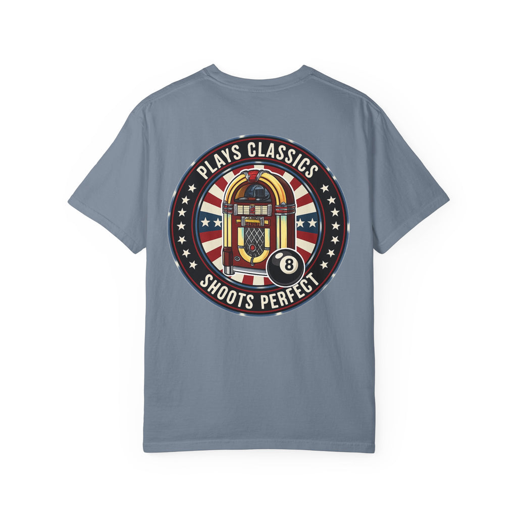 Plays Classics, Shoots Perfect Classic Jukebox Billiards Comfort Colors Tee
