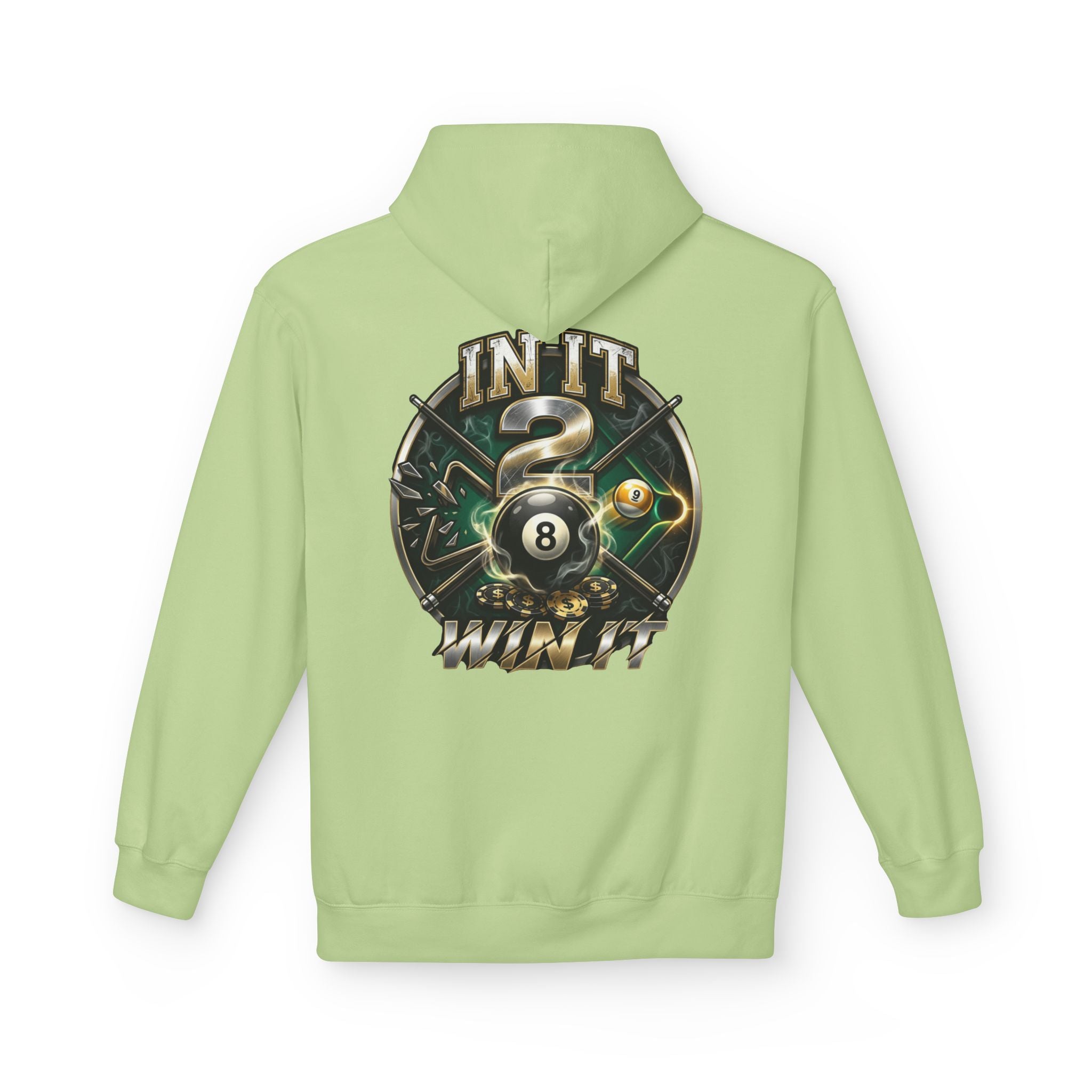 In It 2 Win It Pool Player Hoodie | Lucky 8 Ball & 9 Ball Billiards Graphic Hoodie | Cue Crew Supply