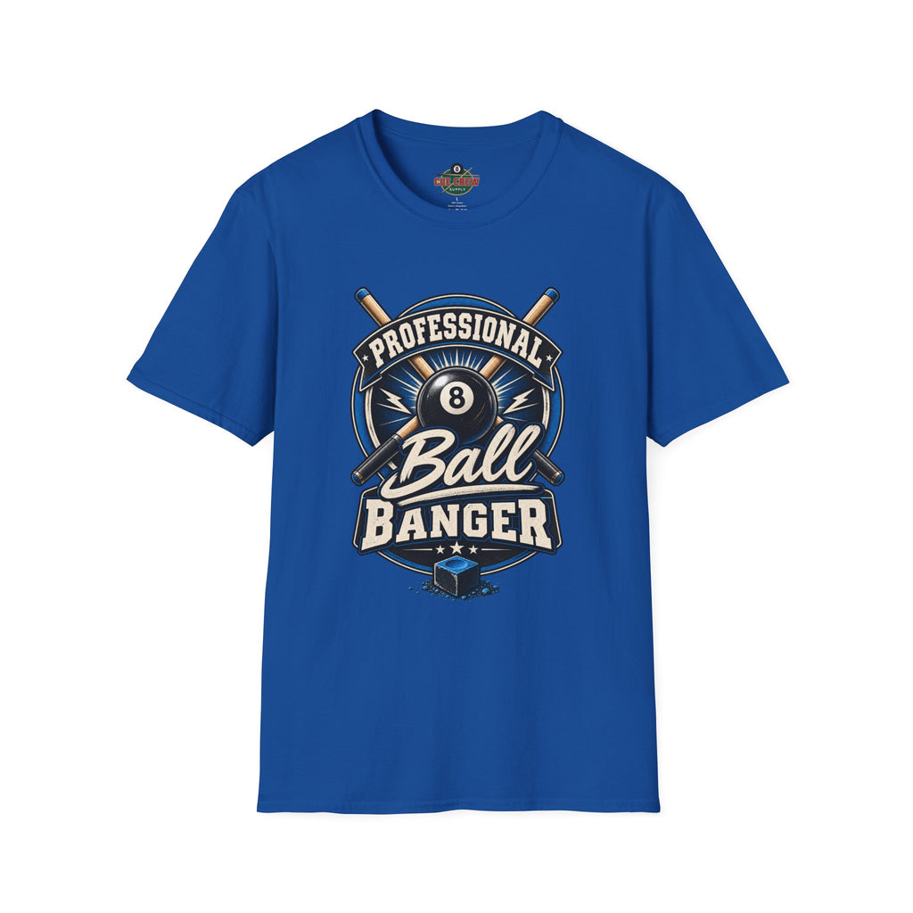 Professional Ball Banger – Funny Billiards T-Shirt – Pool Player Tee