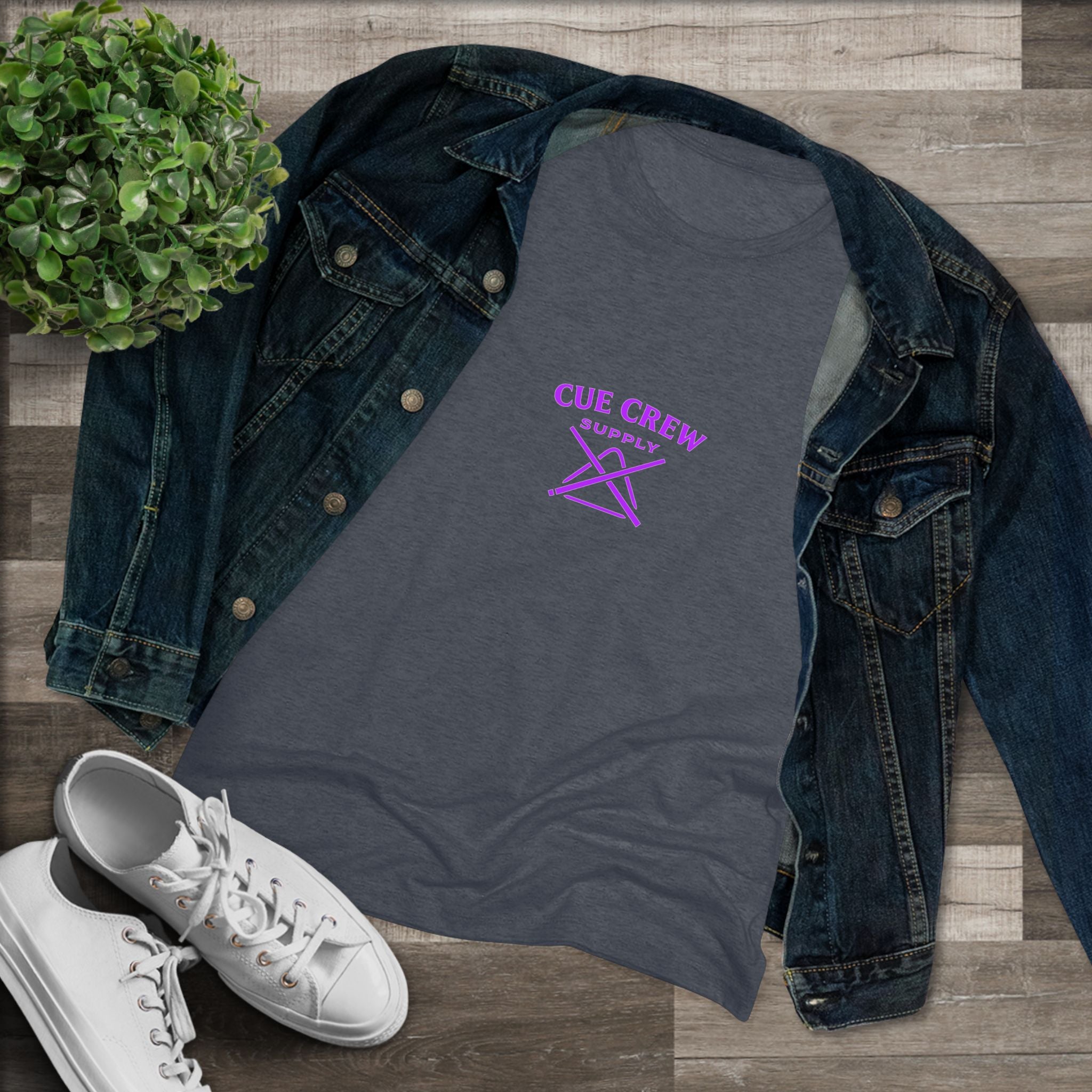 Cue Crew Ladies Next Level Women's Tri-Blend Tee