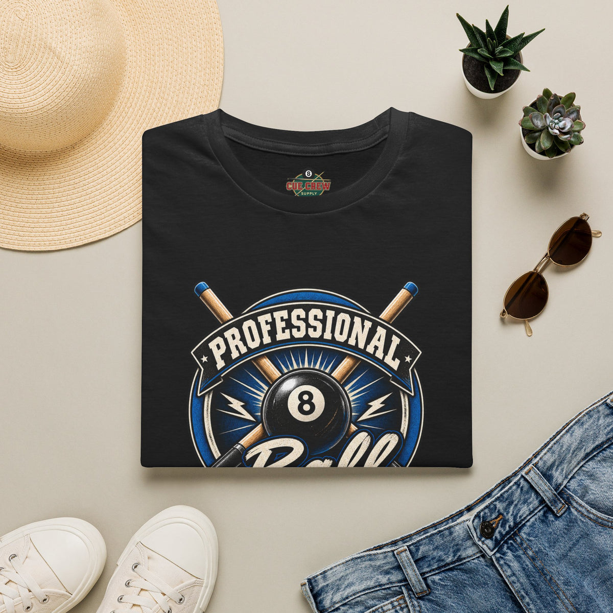 Professional Ball Banger – Funny Billiards T-Shirt – Pool Player Tee