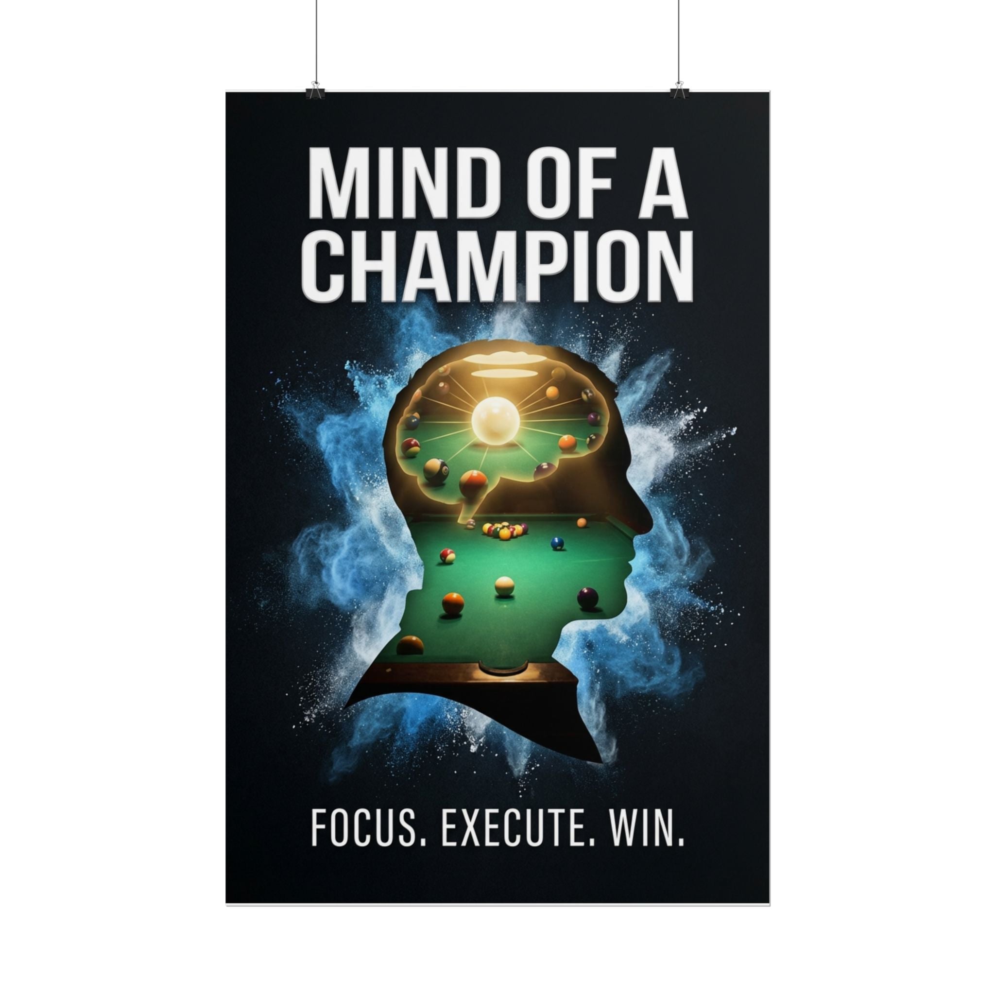 Mind of a Champion Motivational Rolled Poster 24"x36"