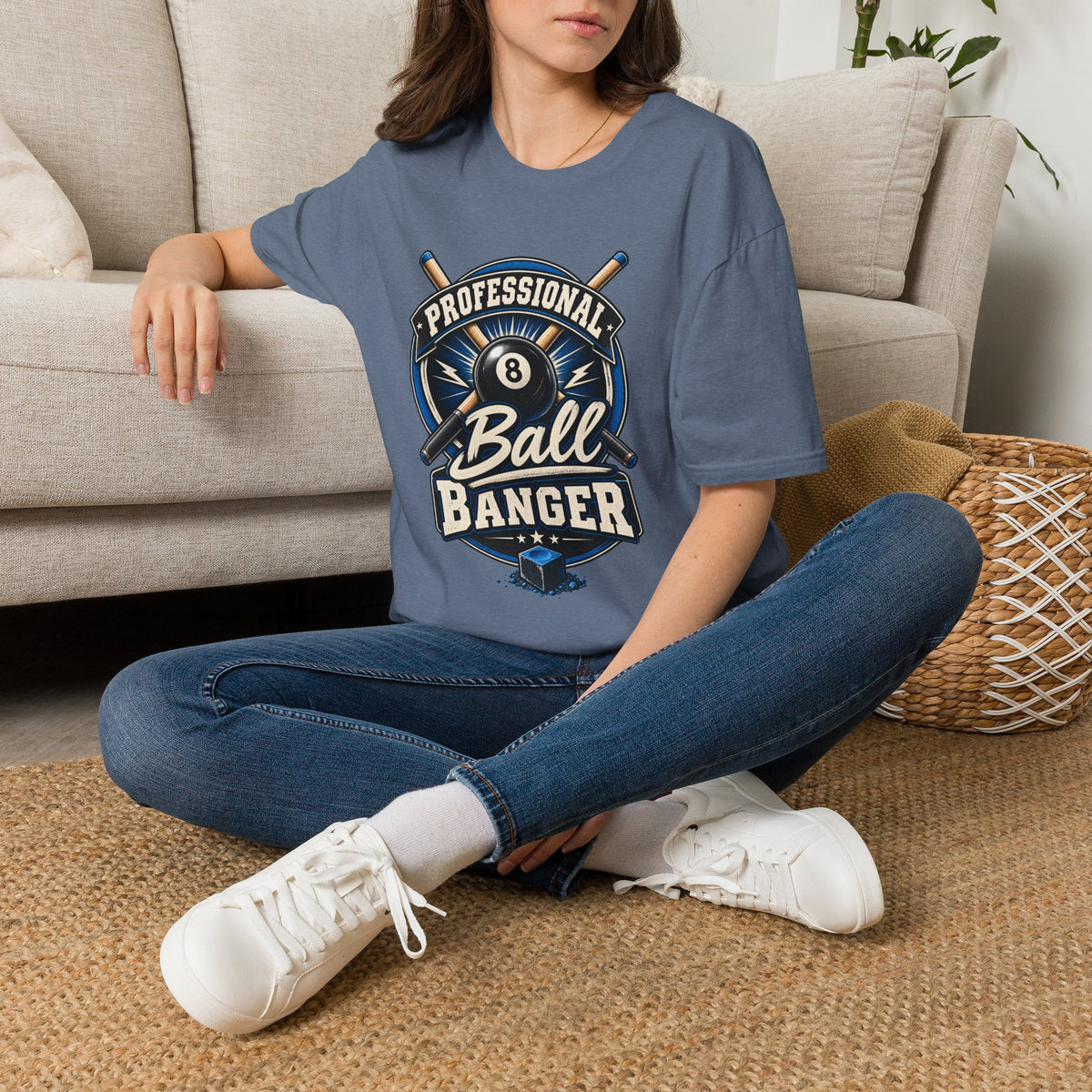 Professional Ball Banger – Funny Billiards T-Shirt – Pool Player Tee