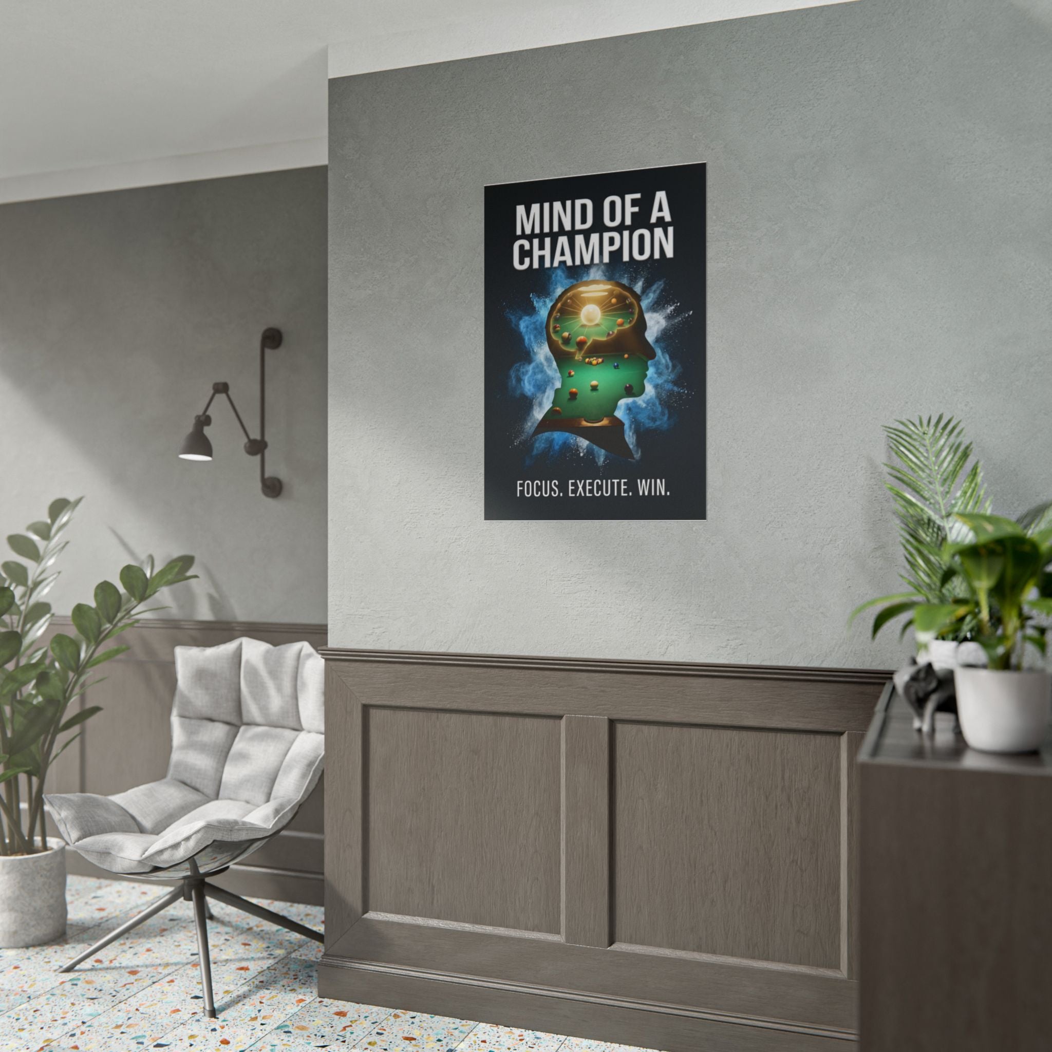 Mind of a Champion Motivational Rolled Poster 24"x36"