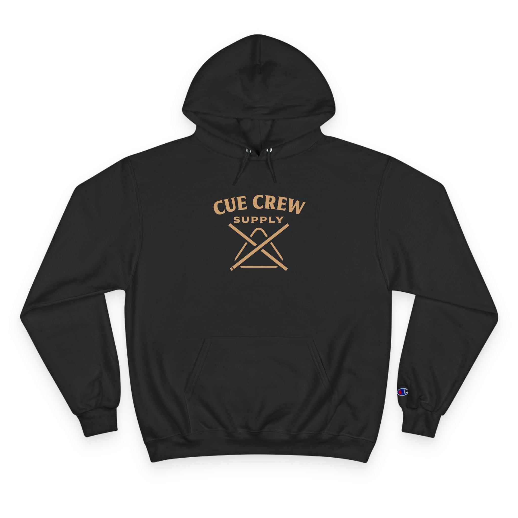 Cue Crew Skull 8-Ball Flame V1 Hoodie - Champion
