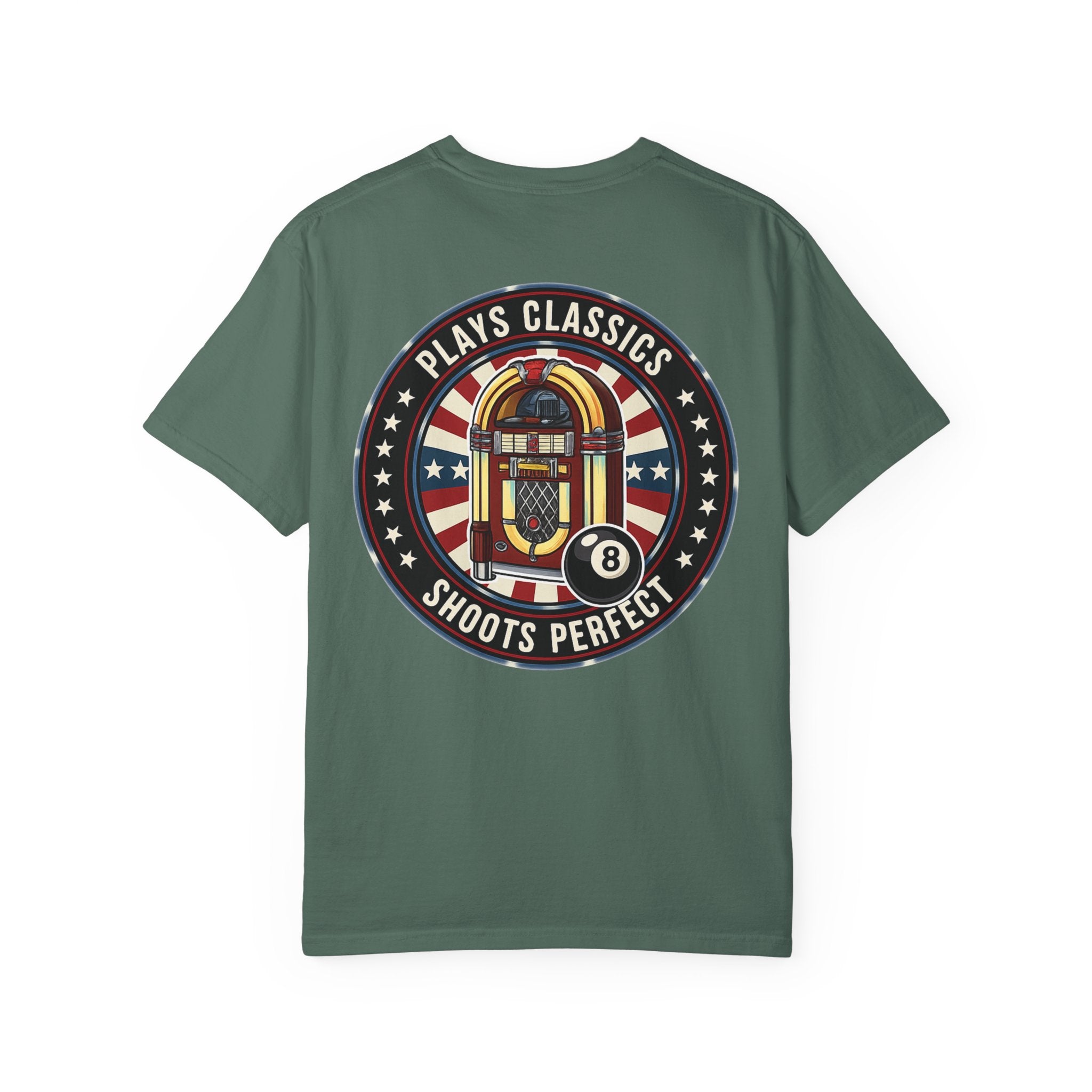 Plays Classics, Shoots Perfect Classic Jukebox Billiards Comfort Colors Tee
