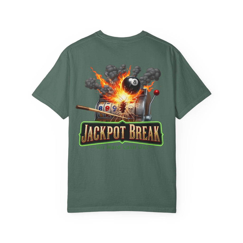 Jackpot Break Hit Hard Cash Out Casino Billiards Comfort Colors Tee