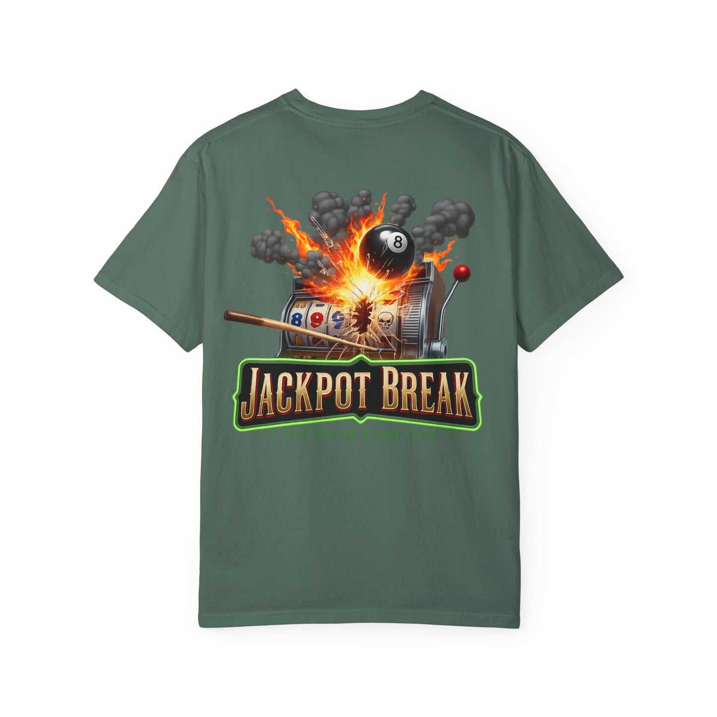 Jackpot Break Hit Hard Cash Out Casino Billiards Comfort Colors Tee