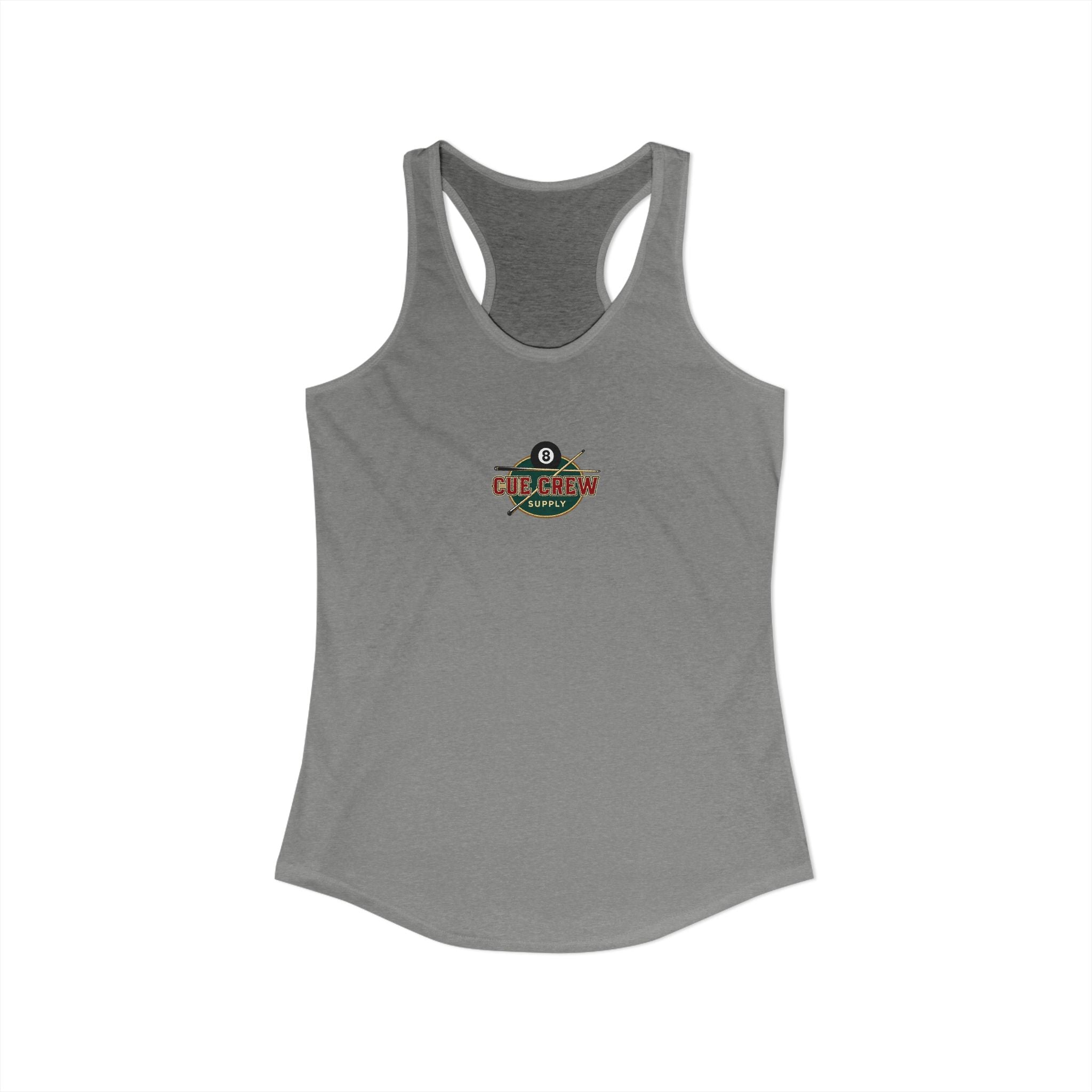 Rack 'Em Up Buttercup Women's Racerback Tank Top | Vintage Pool Hall Billiards Graphic Tank | Cue Crew Supply