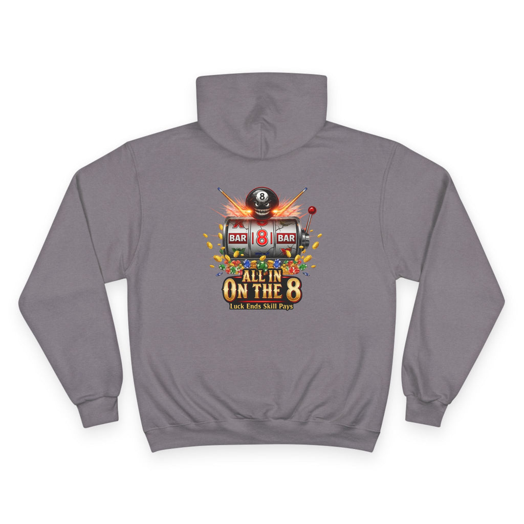 All In On The 8 Casino Billiards Mashup Champion Hoodie
