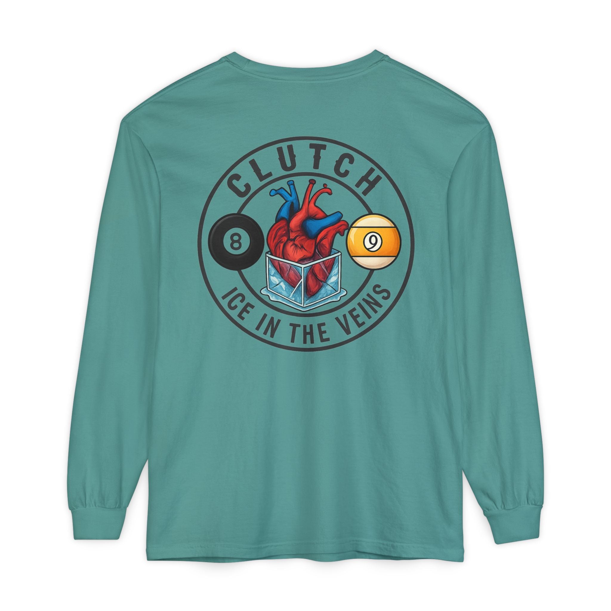 Clutch Ice in the Veins V2 Comfort Colors Long Sleeve Tee