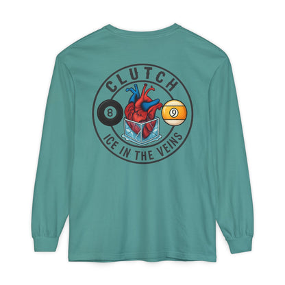 Clutch Ice in the Veins V2 Comfort Colors Long Sleeve Tee