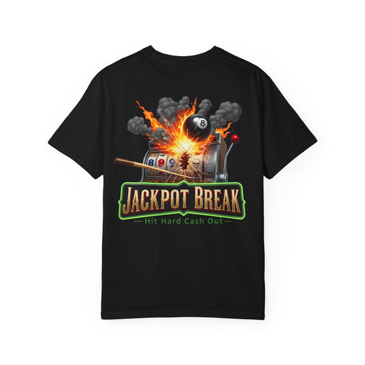 Jackpot Break Hit Hard Cash Out Casino Billiards Comfort Colors Tee