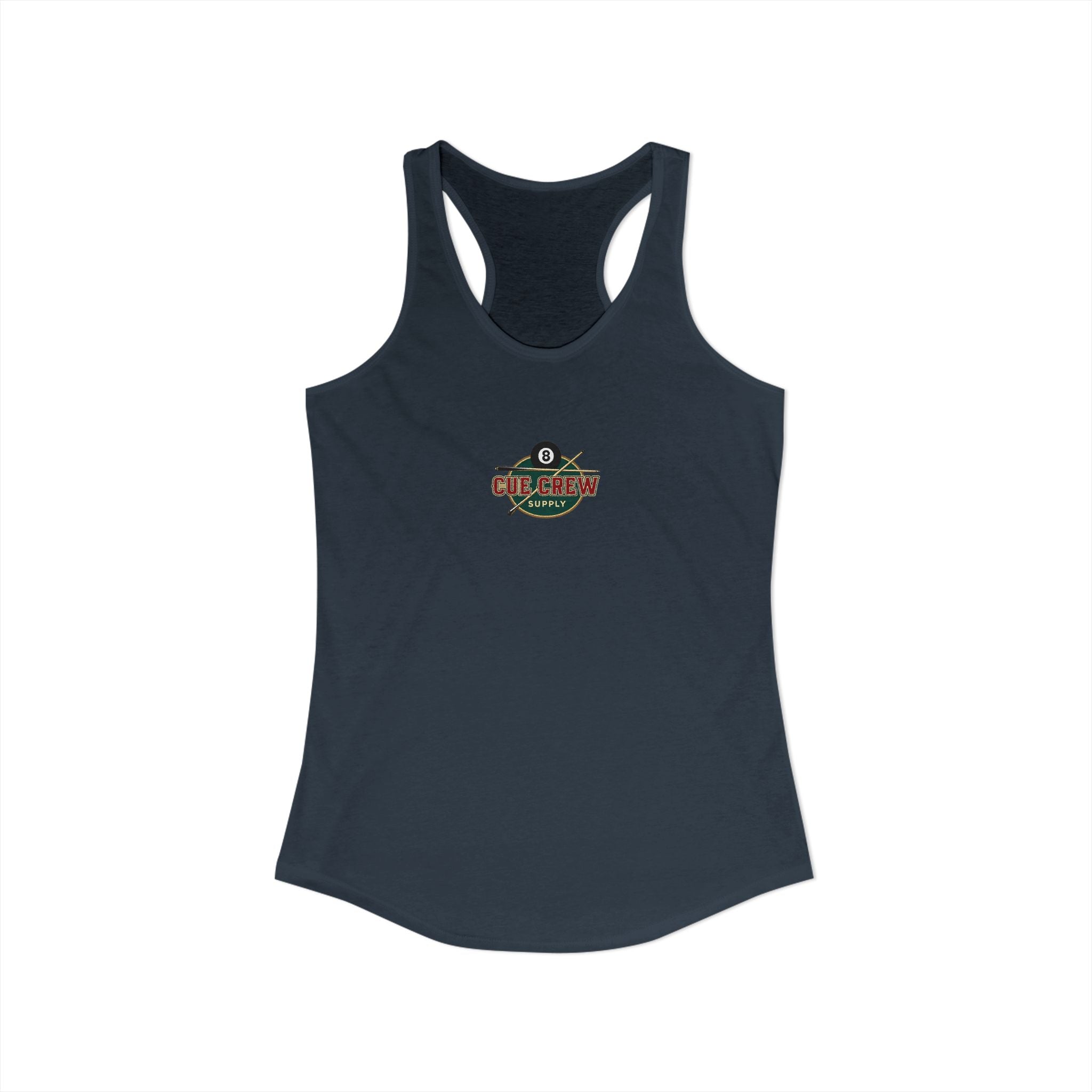 Rack 'Em Up Buttercup Women's Racerback Tank Top | Vintage Pool Hall Billiards Graphic Tank | Cue Crew Supply
