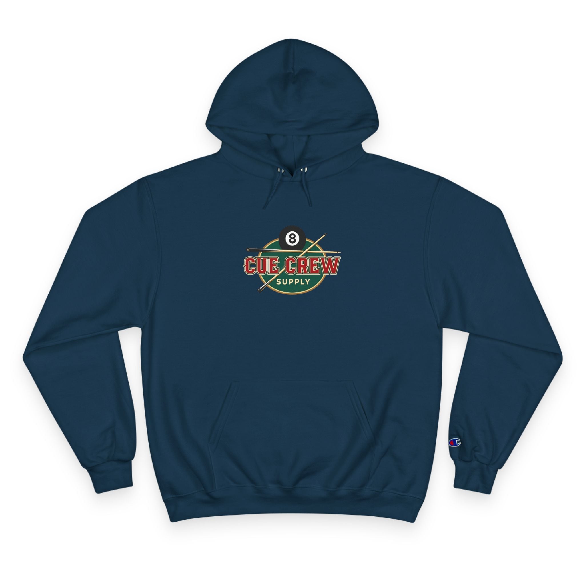Issued By Cue Crew Supply Skull Billiards Champion Hoodie